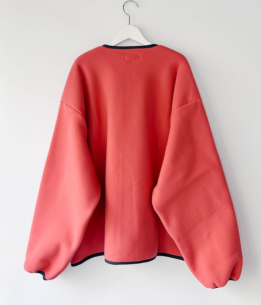 DESCENDANT/KNOT FLEECE CARDIGAN (ORANGE)