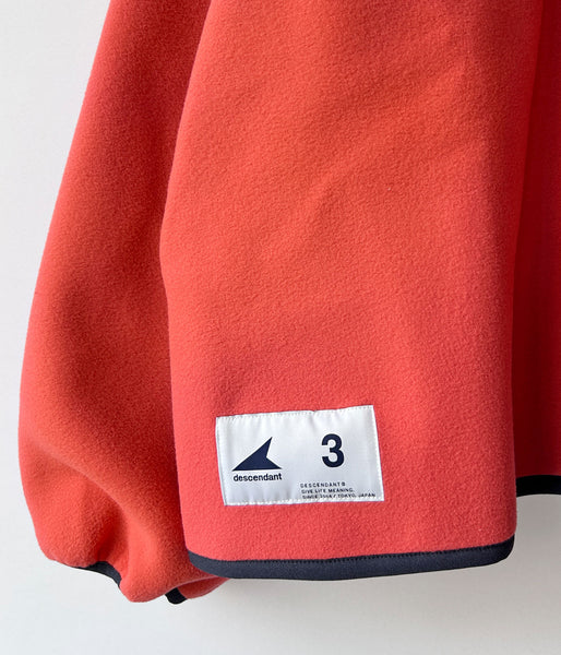 DESCENDANT/KNOT FLEECE CARDIGAN (ORANGE)
