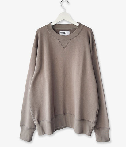 MHL./LIGHT LOOPBACK COTTON TOP (TAUPE)