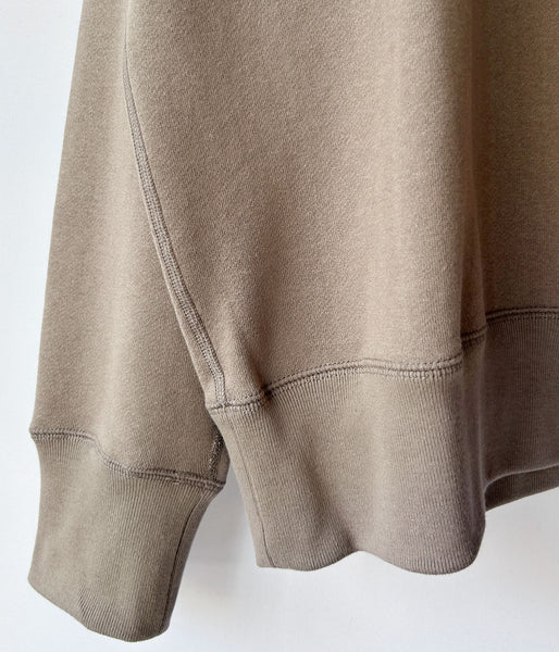 MHL./LIGHT LOOPBACK COTTON TOP (TAUPE)