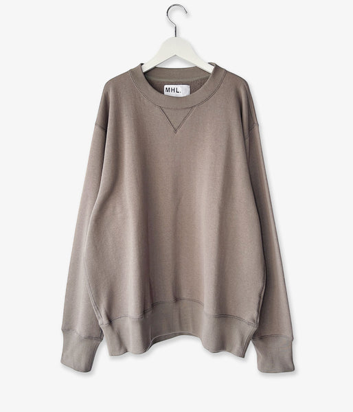 MHL./LIGHT LOOPBACK COTTON TOP WOMENS (TAUPE)