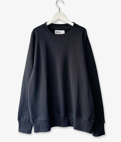 MHL./LIGHT LOOPBACK COTTON TOP (BLACK)