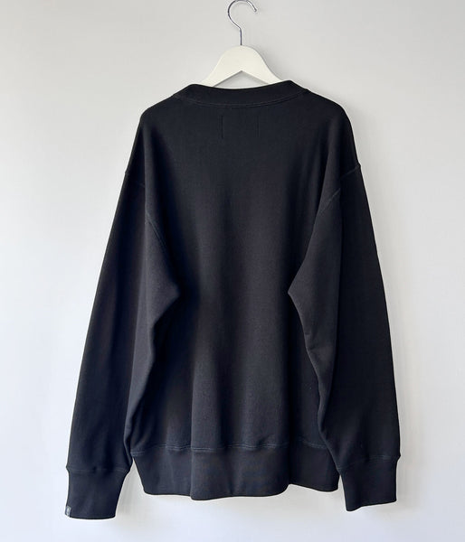 MHL./LIGHT LOOPBACK COTTON TOP (BLACK)