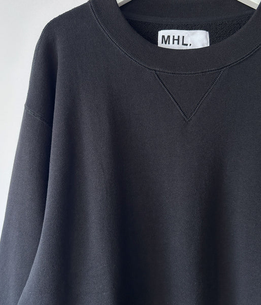MHL./LIGHT LOOPBACK COTTON TOP (BLACK)