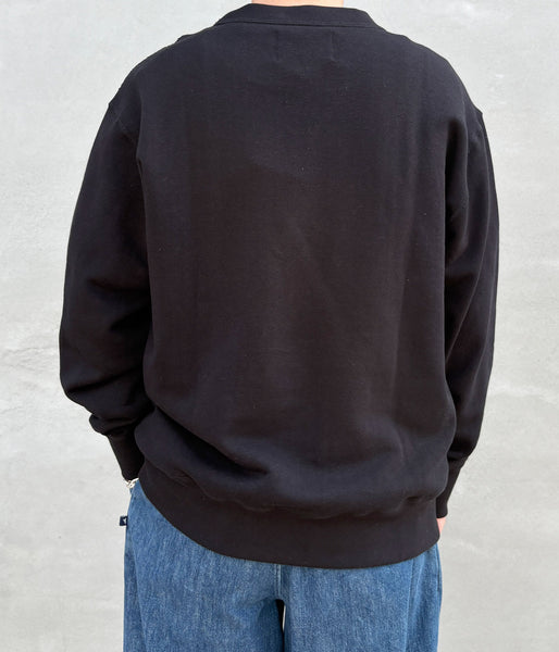 MHL./LIGHT LOOPBACK COTTON TOP (BLACK)