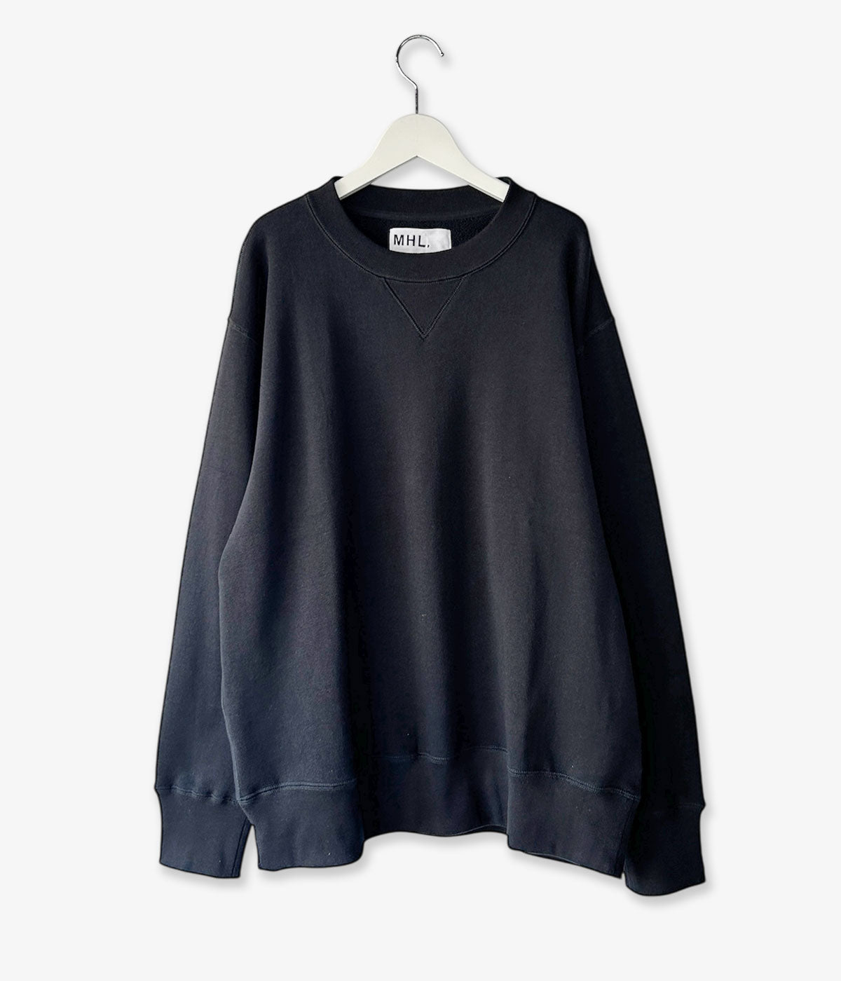 MHL./LIGHT LOOPBACK COTTON TOP WOMENS (BLACK)