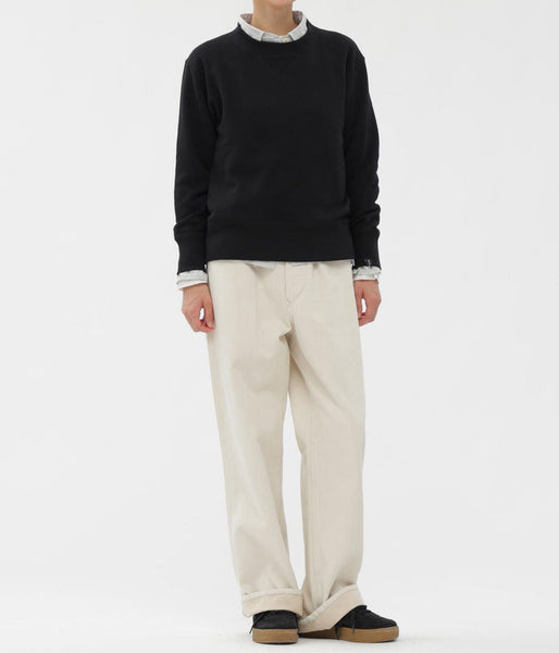 MHL./LIGHT LOOPBACK COTTON TOP WOMENS (BLACK)