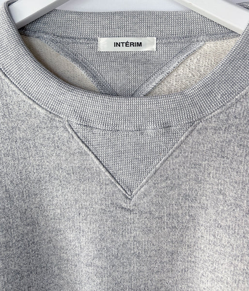 INTERIM/HYPER BIG BOTH V-GAZETTE LOOP WHEEL SWEAT SHIRT (A.GRAY)