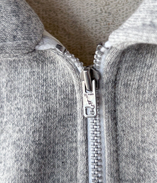 INTERIM/HYPER BIG HALF ZIP COLLAR  LOOP WHEEL SWEAT SHIRT (A.GRAY)
