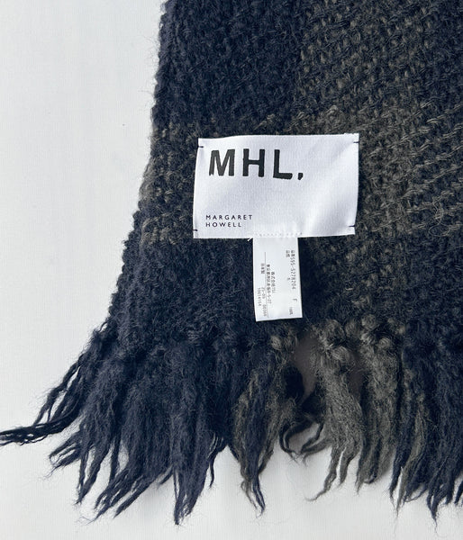 MHL./CHUNKY WOOL CHECK SCARF