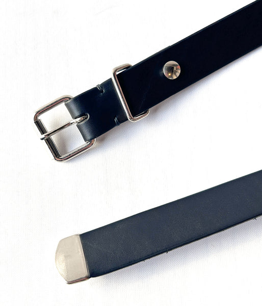 MHL./ROLLER BUCKLE LEATHER BELT