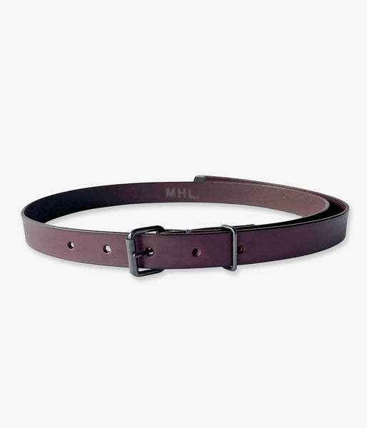 MHL./ROLLER BUCKLE LEATHER BELT