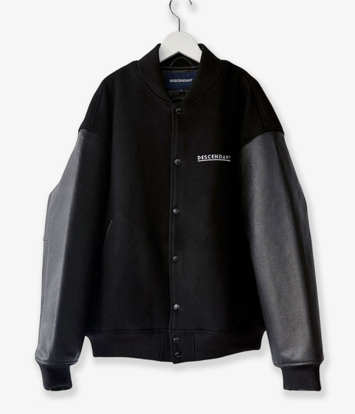 DESCENDANT/FLUKE UP VARSITY JACKET (BLACK)