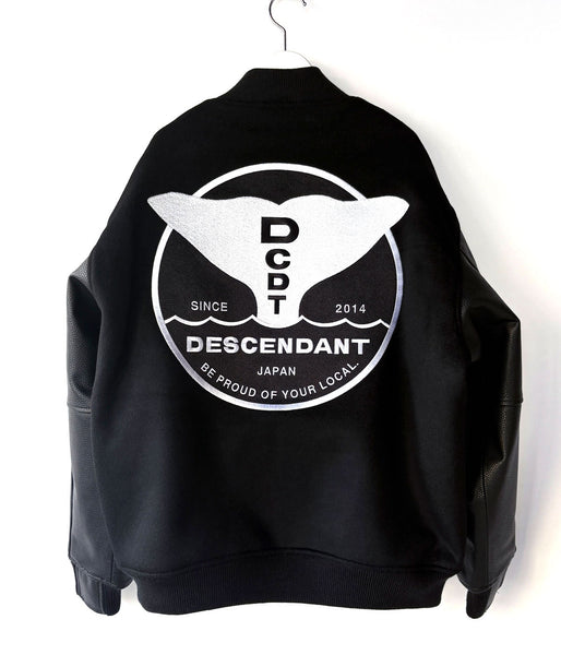 DESCENDANT/FLUKE UP VARSITY JACKET (BLACK)