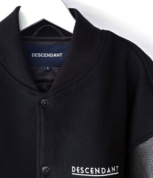 DESCENDANT/FLUKE UP VARSITY JACKET (BLACK)