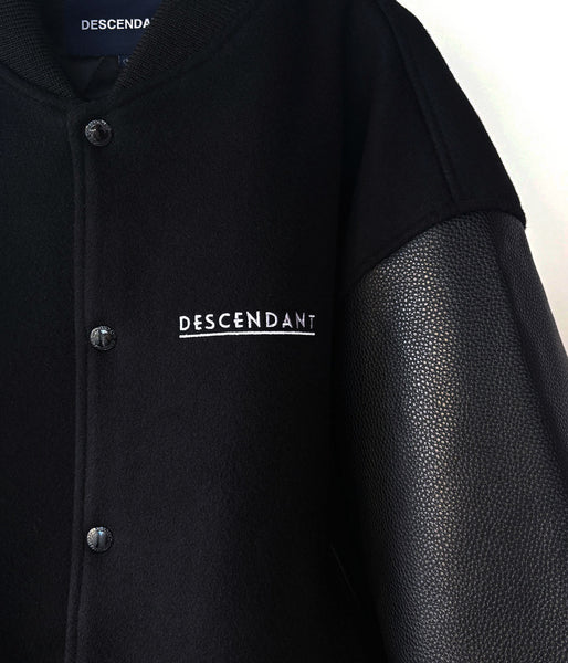 DESCENDANT/FLUKE UP VARSITY JACKET (BLACK)