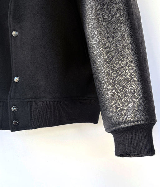 DESCENDANT/FLUKE UP VARSITY JACKET (BLACK)