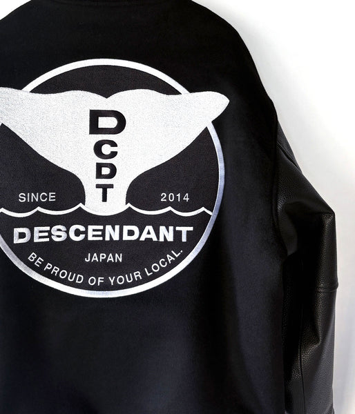 DESCENDANT/FLUKE UP VARSITY JACKET (BLACK)