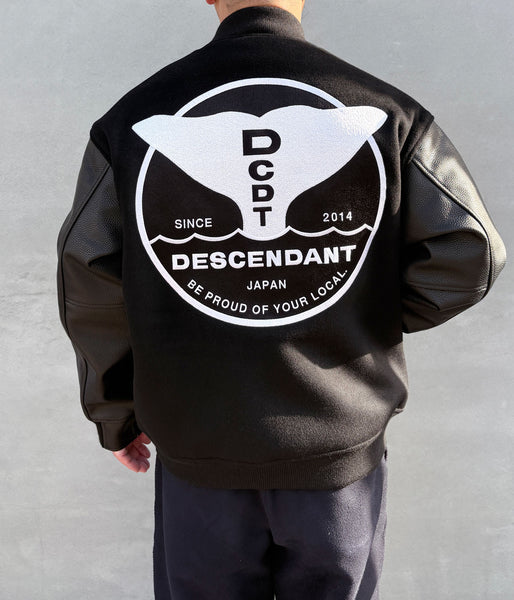 DESCENDANT/FLUKE UP VARSITY JACKET (BLACK)