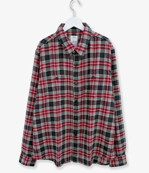 visvim/LARRIKAN CHECK L/S (RED)