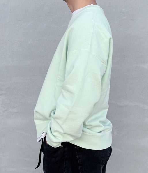 visvim/JUMBO SB SWEAT L/S DMGD (LT.GREEN)