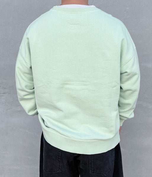visvim/JUMBO SB SWEAT L/S DMGD (LT.GREEN)
