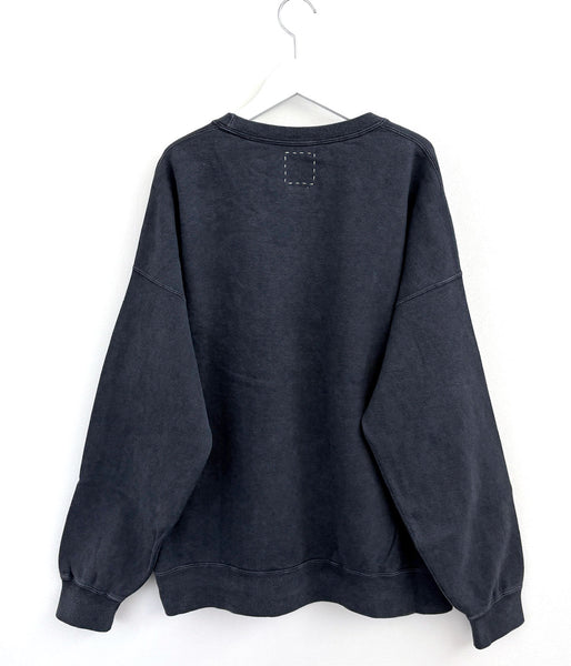 visvim/JUMBO SB SWEAT L/S DMGD (BLACK)