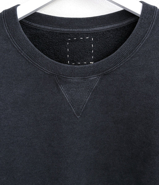 visvim/JUMBO SB SWEAT L/S DMGD (BLACK)