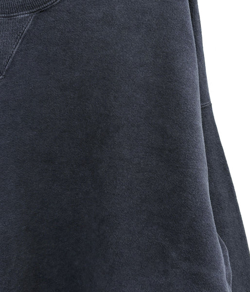 visvim/JUMBO SB SWEAT L/S DMGD (BLACK)