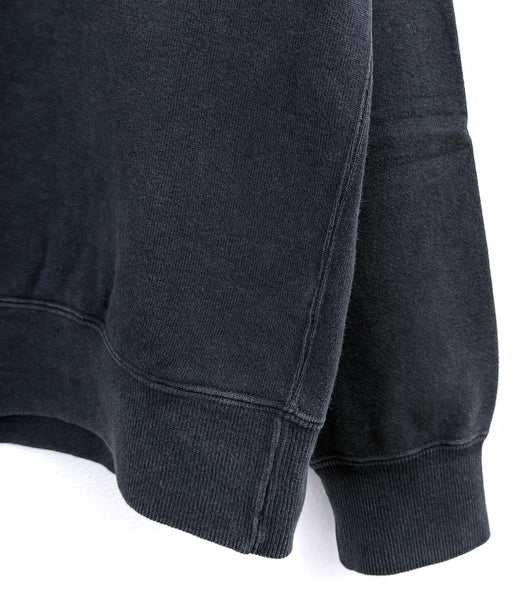 visvim/JUMBO SB SWEAT L/S DMGD (BLACK)