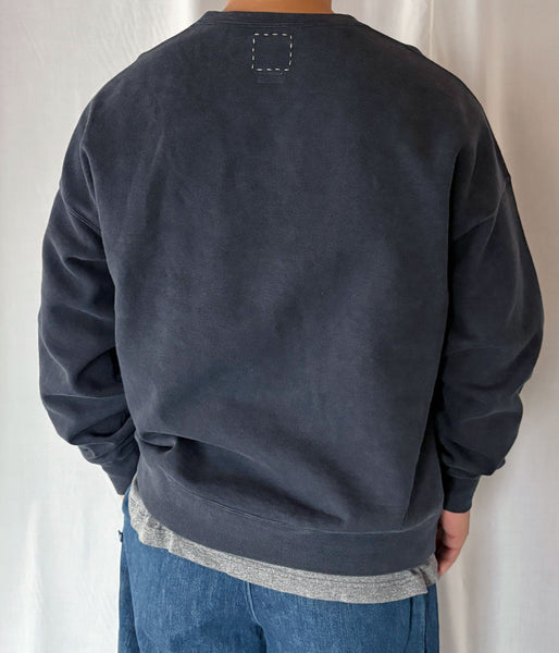 visvim/JUMBO SB SWEAT L/S DMGD (BLACK)