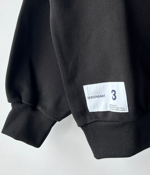 DESCENDANT/CETUS CREW NECK (BLACK)