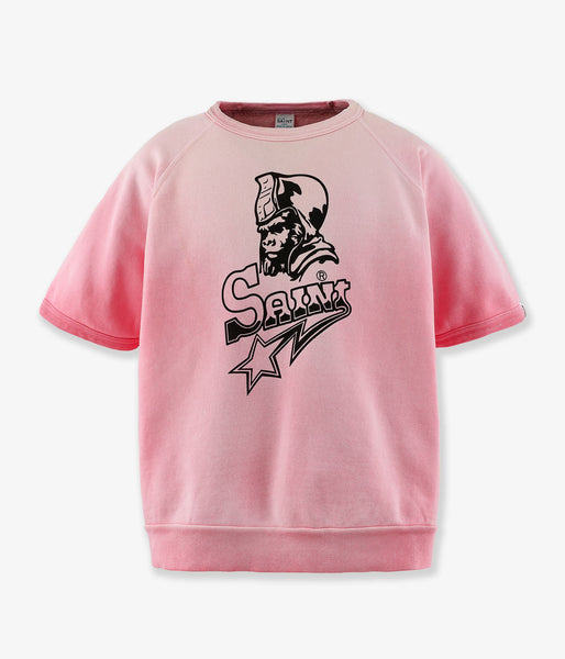 SAINT MICHAEL/BAPE_SS CRW N SWT/SNT STAR/PNK