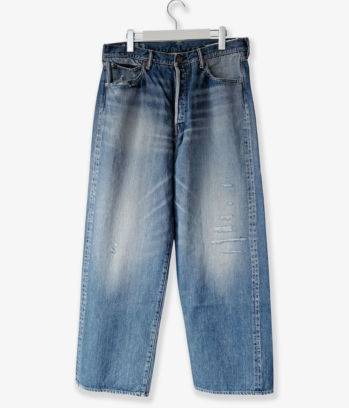トモvisvim デニム visvim/SOCIAL SCULPTURE 01 EX WIDE DMGD-43