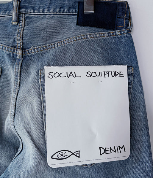 visvim/SOCIAL SCULPTURE 01 EX WIDE DMGD-43