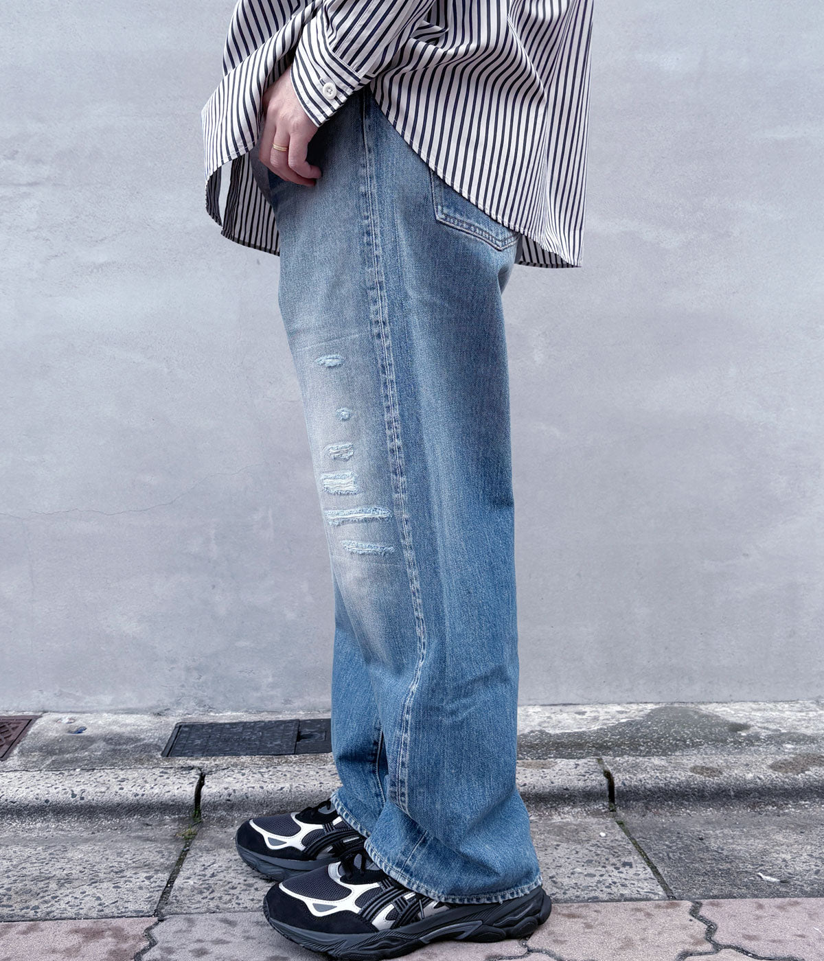 visvim/SOCIAL SCULPTURE 01 EX WIDE DMGD-43