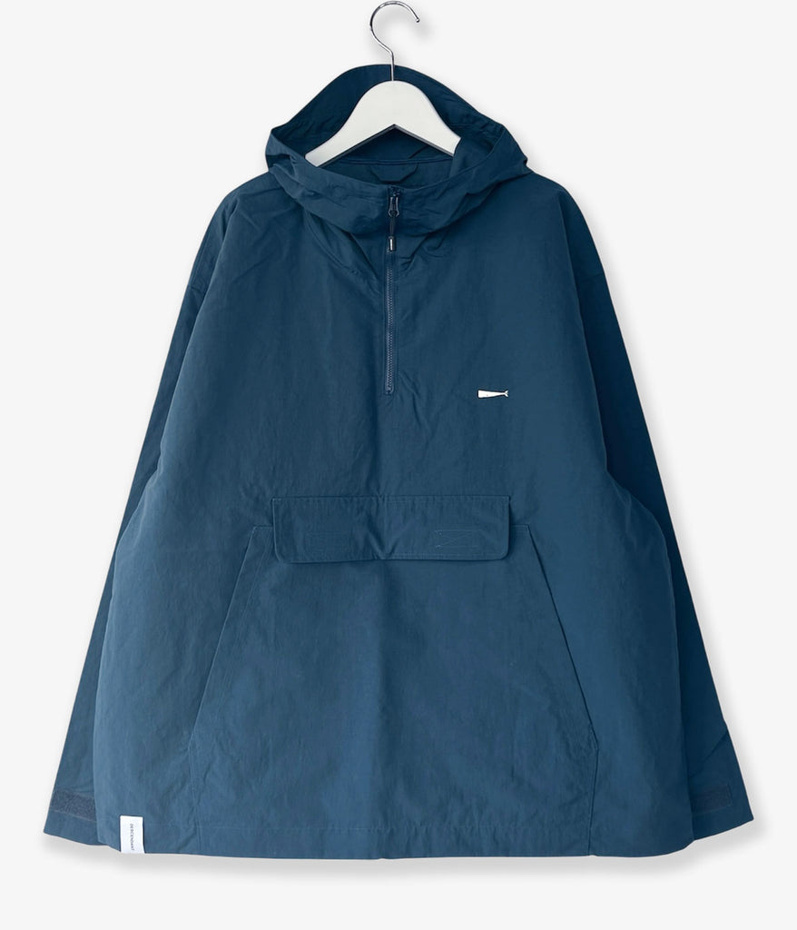 DESCENDANT/BAIT NYLON ANORAK (BLUE)