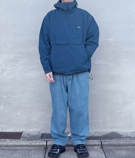 DESCENDANT/BAIT NYLON ANORAK (BLUE)