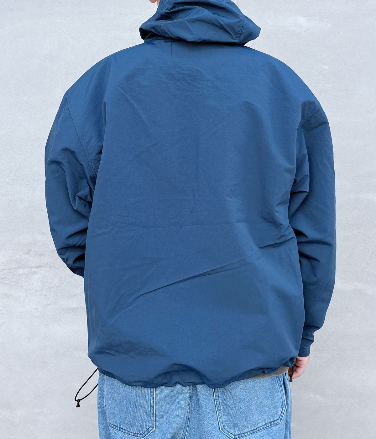 DESCENDANT/BAIT NYLON ANORAK (BLUE)
