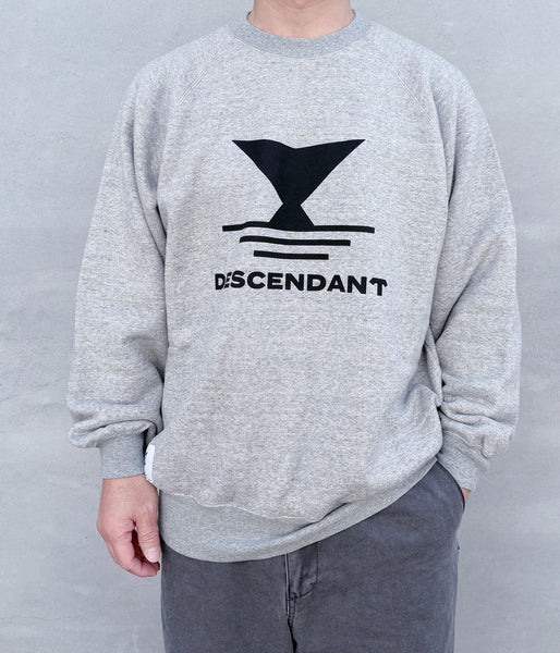 DESCENDANT/FLUKE UP CREW NECK (GRAY)