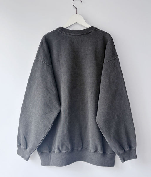 DESCENDANT/PE CREW NECK PIGMENT DYE (GRAY)