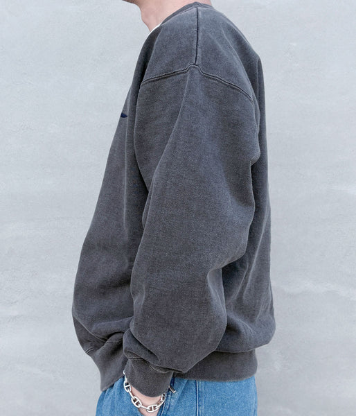 DESCENDANT/PE CREW NECK PIGMENT DYE (GRAY)