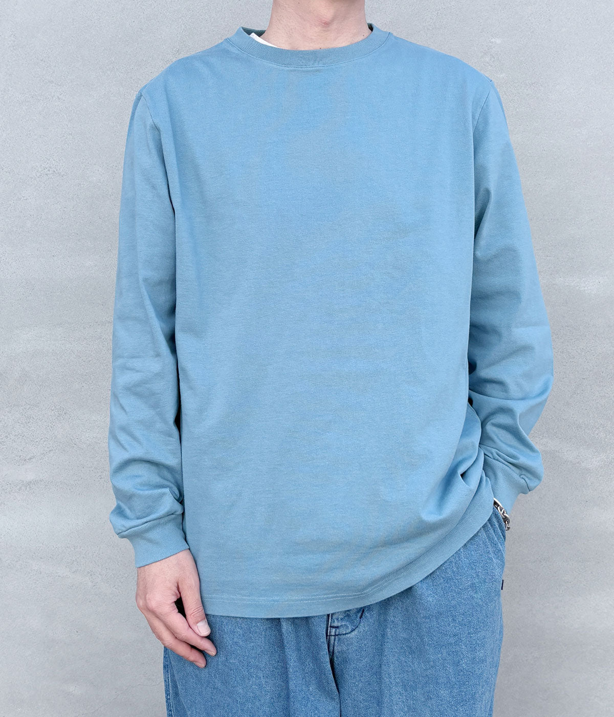 DESCENDANT/EDDY ORGANIC COTTON LS CLASSIC FIT (BLUE)