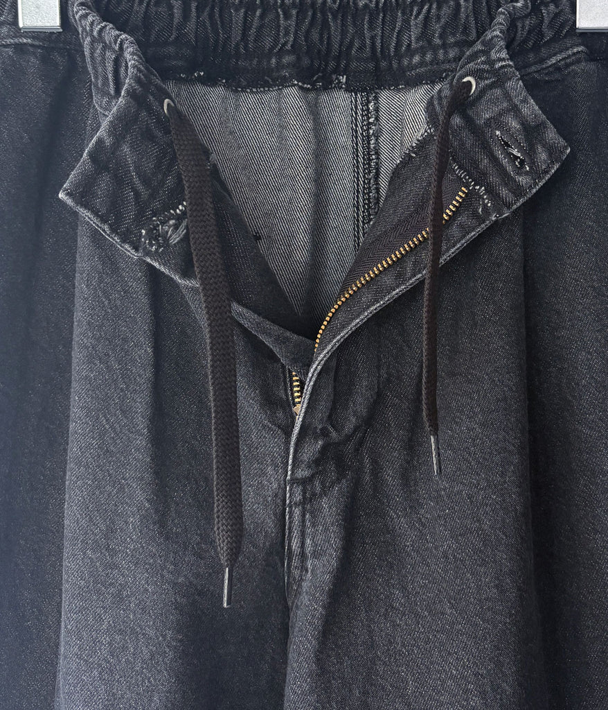 DESCENDANT/OS DENIM TROUSERS (BLACK)