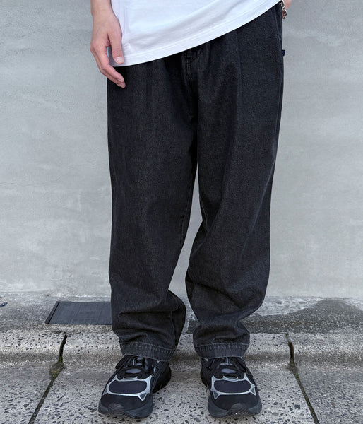 DESCENDANT/OS DENIM TROUSERS (BLACK)