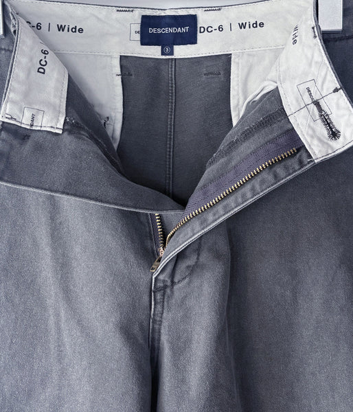 DESCENDANT/DC-6 TWILL TROUSERS (GRAY)