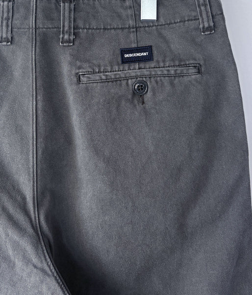 DESCENDANT/DC-6 TWILL TROUSERS (GRAY)