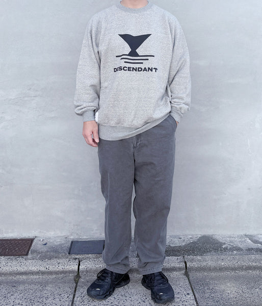 DESCENDANT/DC-6 TWILL TROUSERS (GRAY)
