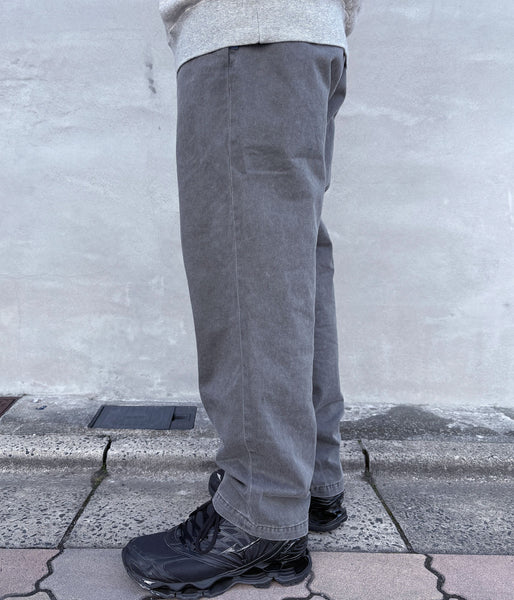 DESCENDANT/DC-6 TWILL TROUSERS (GRAY)