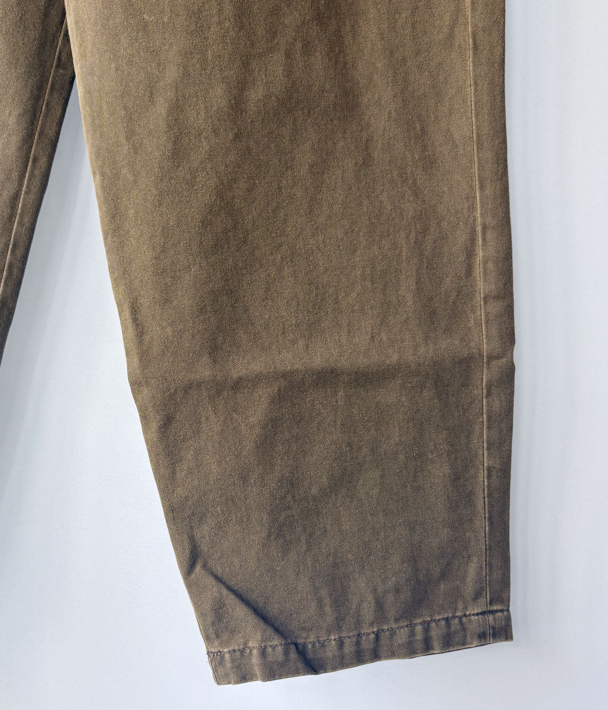DESCENDANT/DC-6 TWILL TROUSERS (BROWN)
